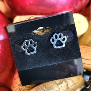 New Paw Stainless Steel Stud Earrings